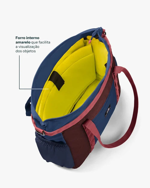 Bolsa Tote All-In Daily 21L - Bordo e Marinho