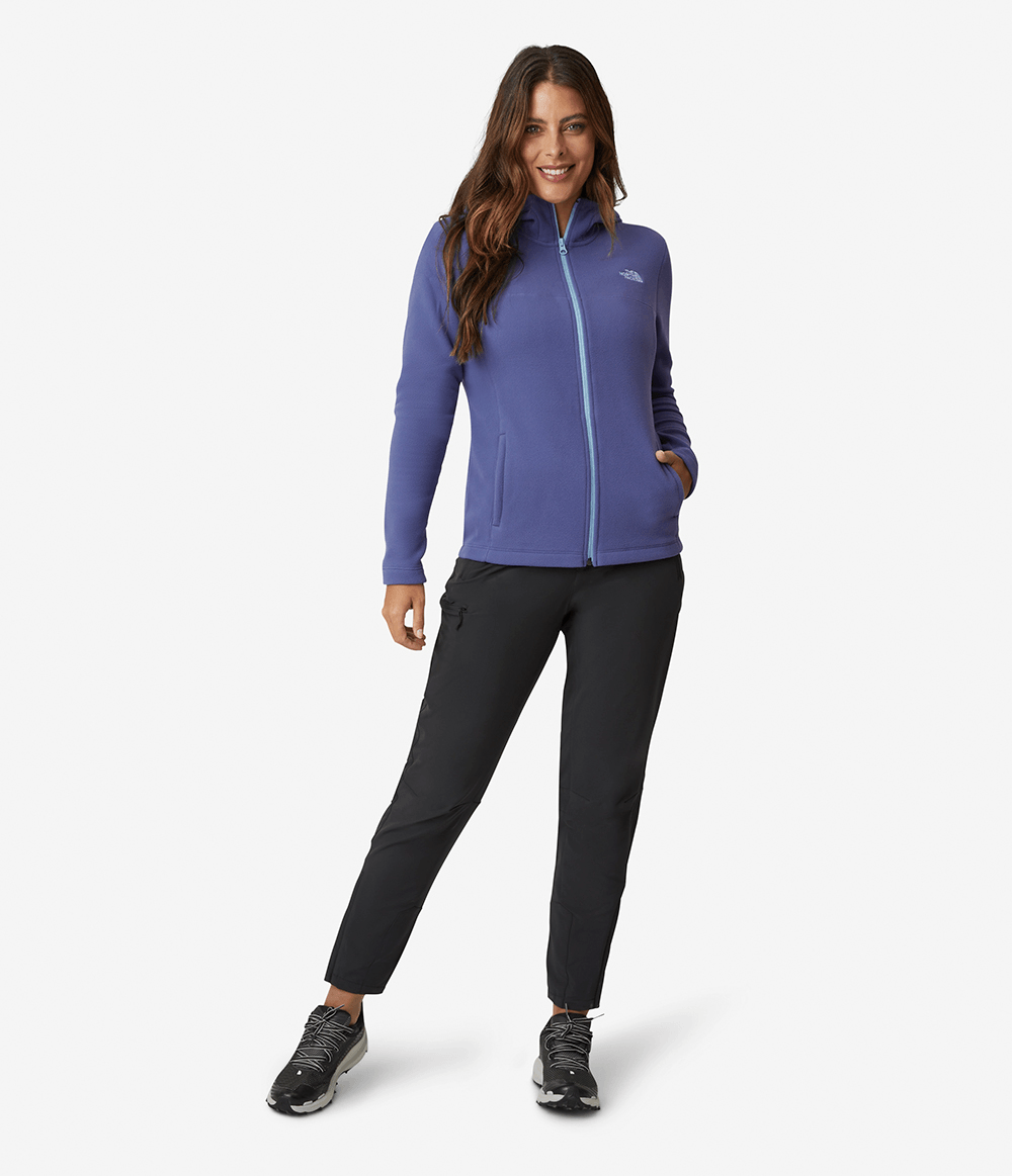 Fleece Feminino TKA 100 Glacier Full Zip com Capuz