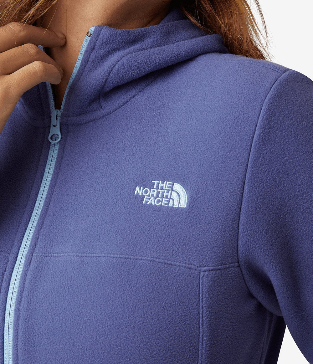 Fleece Feminino TKA 100 Glacier Full Zip com Capuz