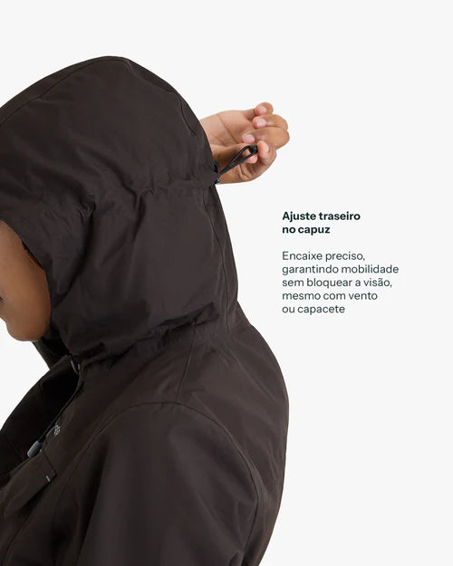 Jaqueta Impermeável Darwin Heat Feminina Preta