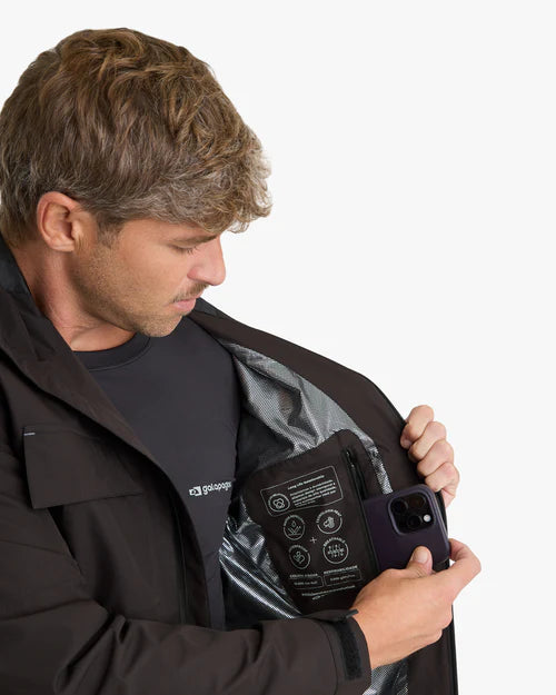 Jaqueta Impermeável Darwin Heat Masculina Preta