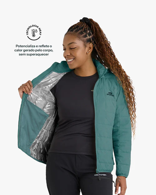 Jaqueta Puffer Ibex Thermolite Heat Feminina