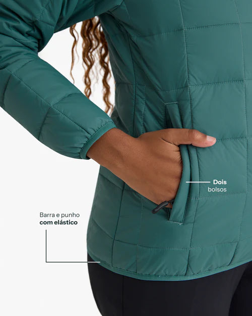 Jaqueta Puffer Ibex Thermolite Heat Feminina