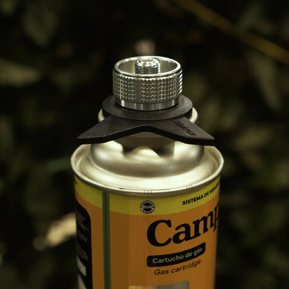 Adaptador para Campgás Compacto em Alumínio e Plástico