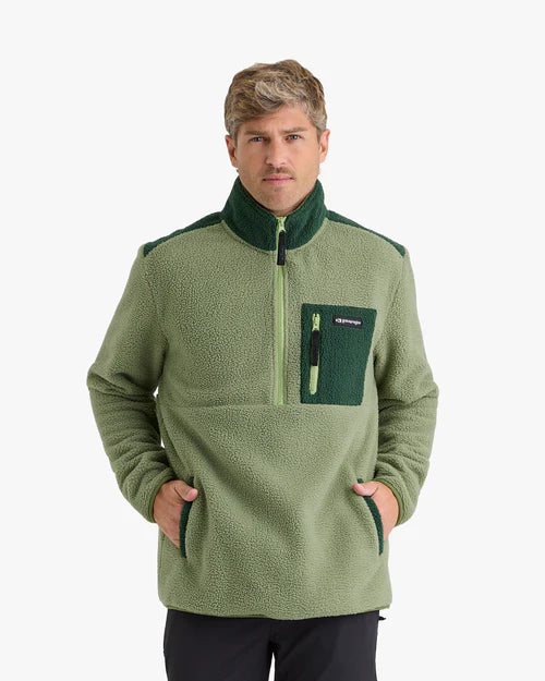 Blusão Fleece Sherpa All Gender Verde