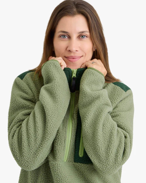 Blusão Fleece Sherpa All Gender Verde