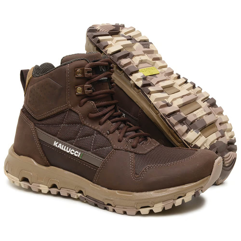 Bota Adventure Cano Alto Running Hero K Trail Marrom