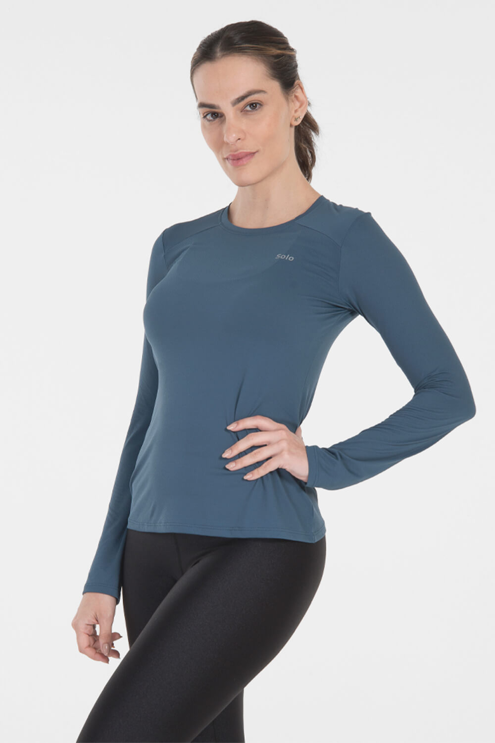 Camiseta Solo Ion UV Feminina Lady Manga Longa