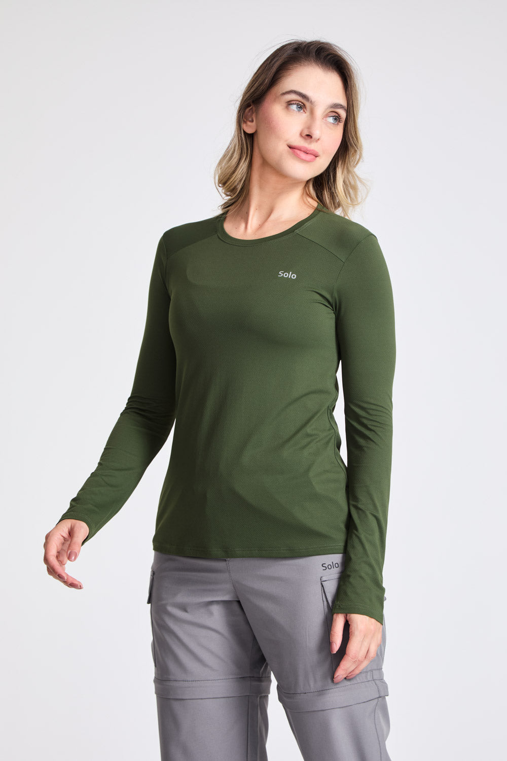 Camiseta Solo Ion UV Feminina Lady Manga Longa