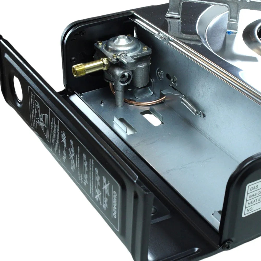 Fogareiro Horizontal 2 Bocas ETNA Aço Inoxidável