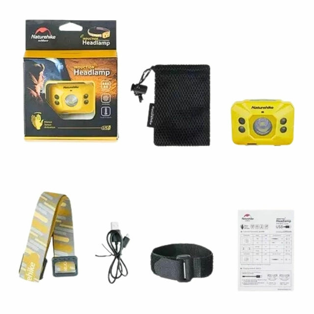 Lanterna de Cabeça Recarregável Induction