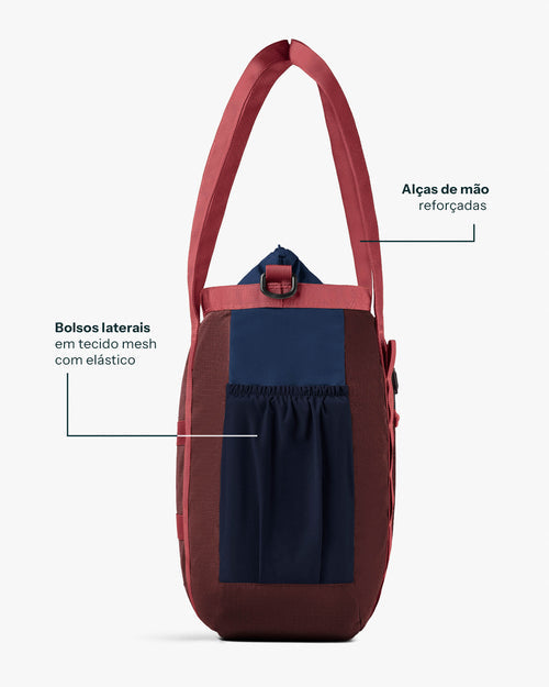 Bolsa Tote All-In Daily 21L - Bordo e Marinho