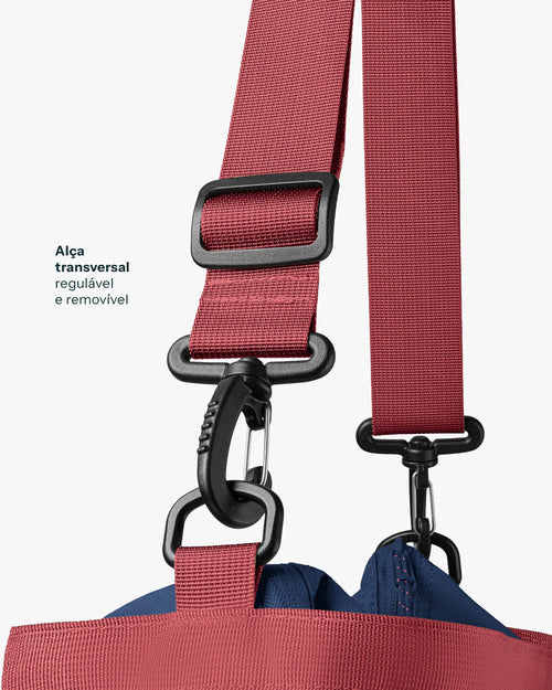 Bolsa Tote All-In Daily 21L - Bordo e Marinho