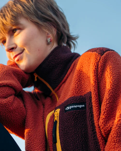 Blusão Fleece Sherpa All Gender Terracota