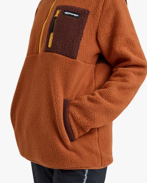Blusão Fleece Sherpa All Gender Terracota
