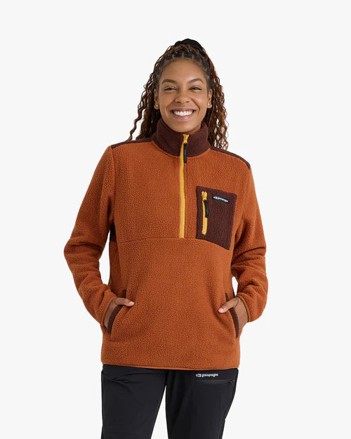 Blusão Fleece Sherpa All Gender Terracota