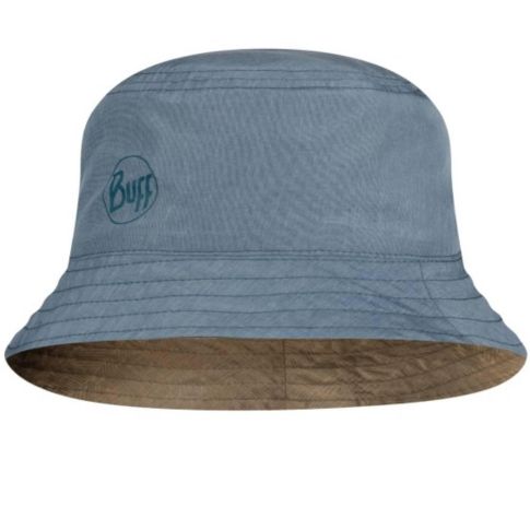 Chapéu BUFF Travel Bucket Hat Zadok Blue Olive