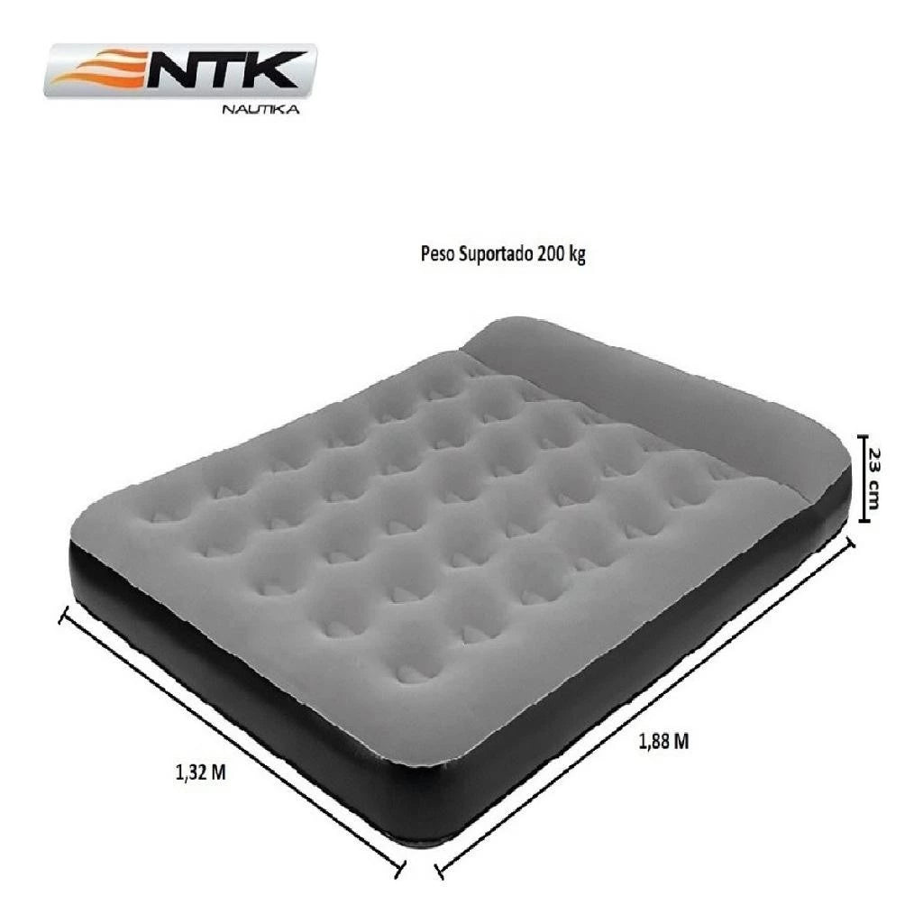 Colchão Inflável Casal Star com Travesseiro Embutido