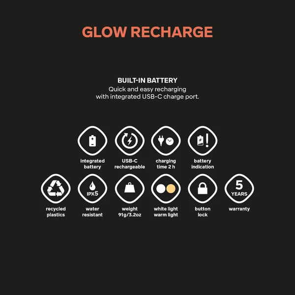 Luminária Silva Glow Impermeável USB-C