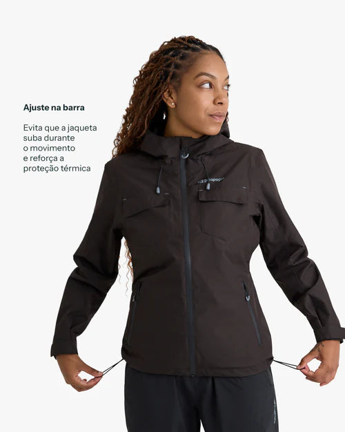 Jaqueta Impermeável Darwin Heat Feminina Preta