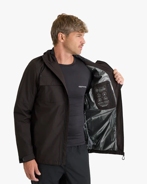 Jaqueta Impermeável Darwin Heat Masculina Preta