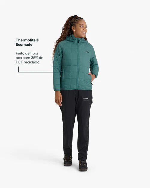 Jaqueta Puffer Ibex Thermolite Heat Feminina
