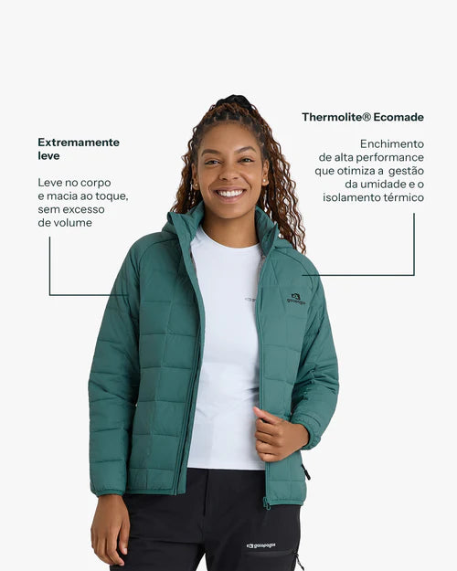 Jaqueta Puffer Ibex Thermolite Heat Feminina