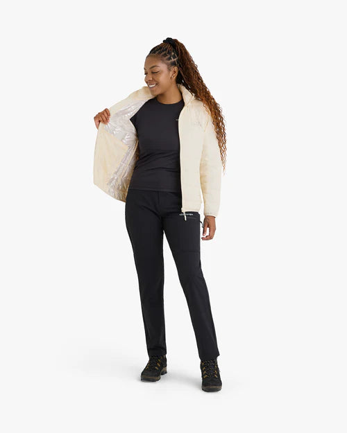 Jaqueta Puffer Ibex Thermolite Heat Feminina Off White