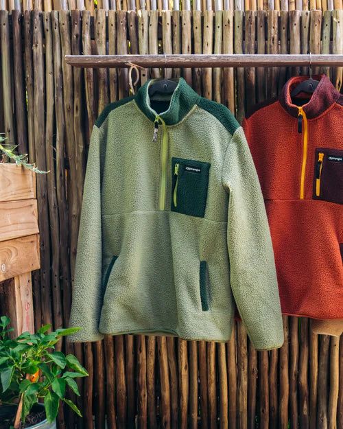 Blusão Fleece Sherpa All Gender Verde