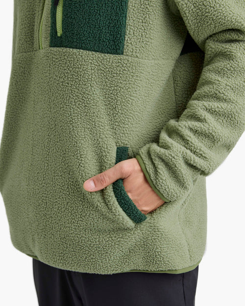 Blusão Fleece Sherpa All Gender Verde