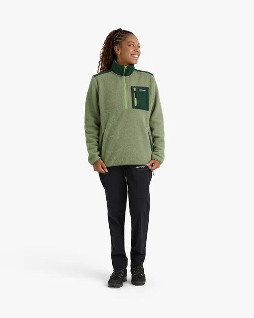 Blusão Fleece Sherpa All Gender Verde