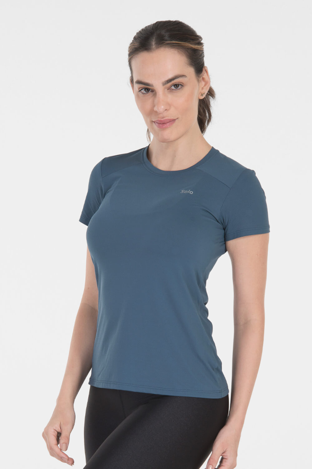 Camiseta Solo Ion UV Feminina Lady Manga Curta