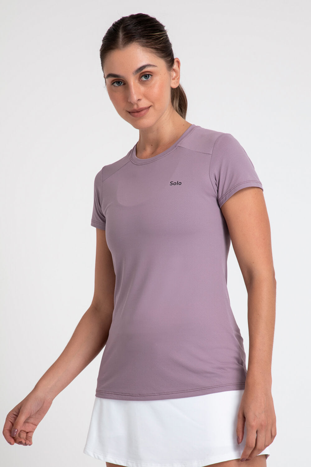 Camiseta Solo Ion UV Feminina Lady Manga Curta