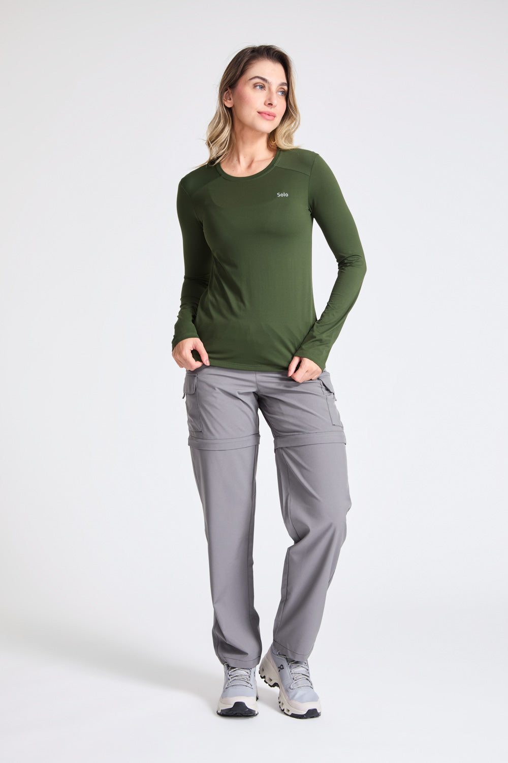 Camiseta Solo Ion UV Feminina Lady Manga Longa