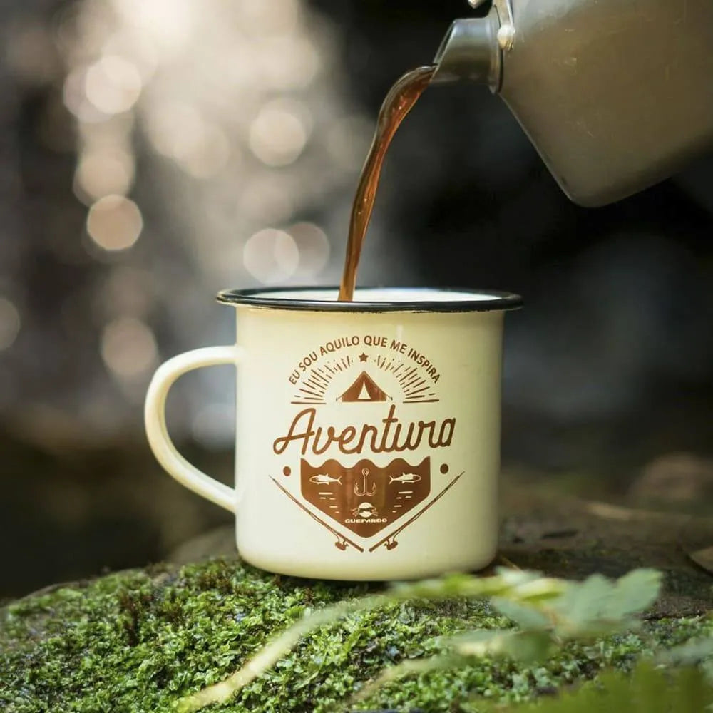 Caneca de alumínio Esmaltada