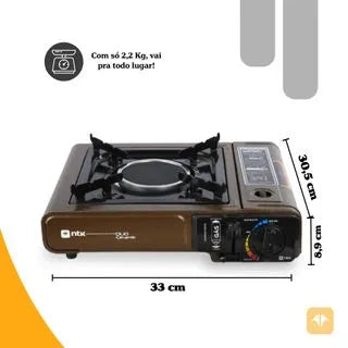 Fogareiro de Mesa Portátil Duo Ceramik