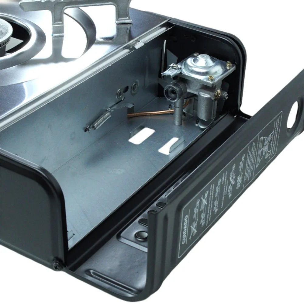 Fogareiro Horizontal 2 Bocas ETNA Aço Inoxidável