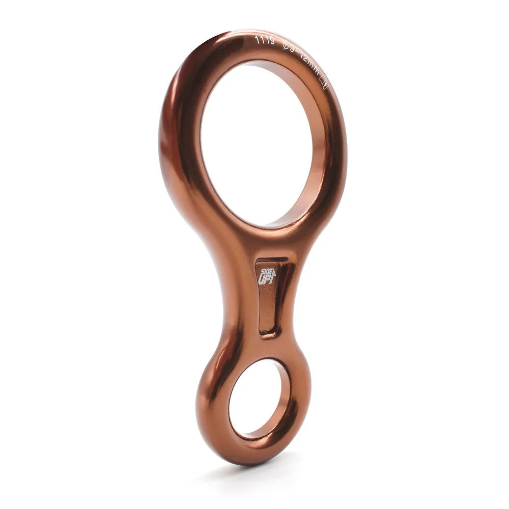 Freio oito (8) em alumínio Basic marrom 35KN